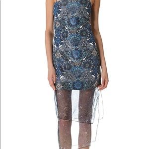Helmut Lang Mandala Wet Print Dress